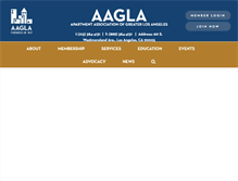 Tablet Screenshot of aagla.org